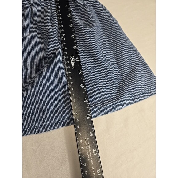 Zara Girls Dress‎ 2-3 Years Blue White Pinstripe Balloon Sleeve Dress Tunic - Picture 4 of 5